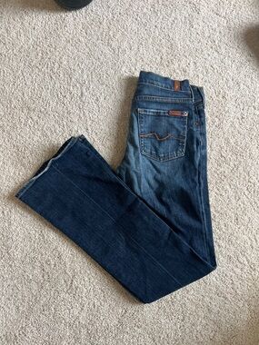 Levi's Two-Tone Blue flare Jeans